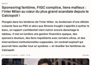 法媒：一份报告指出，国米的经济现状已满足破产清算、被逐出意甲的条件