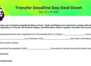 英超官方：夏窗第一阶段关闭，俱乐部需等到6月16日完成签约