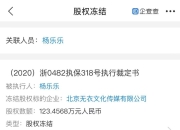 汪涵老婆杨乐乐被列为被执行人 被执行金额为145266