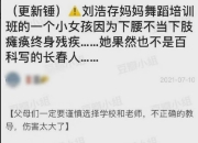 曝刘浩存妈妈的舞蹈班让10岁娃终身残疾 事件始末详情